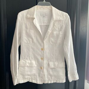 Jacket 100% linen, white, size 2-s